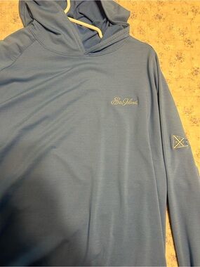 Peter Millar Sea Island Yacht Club Men’s Blue Pine Hoodie